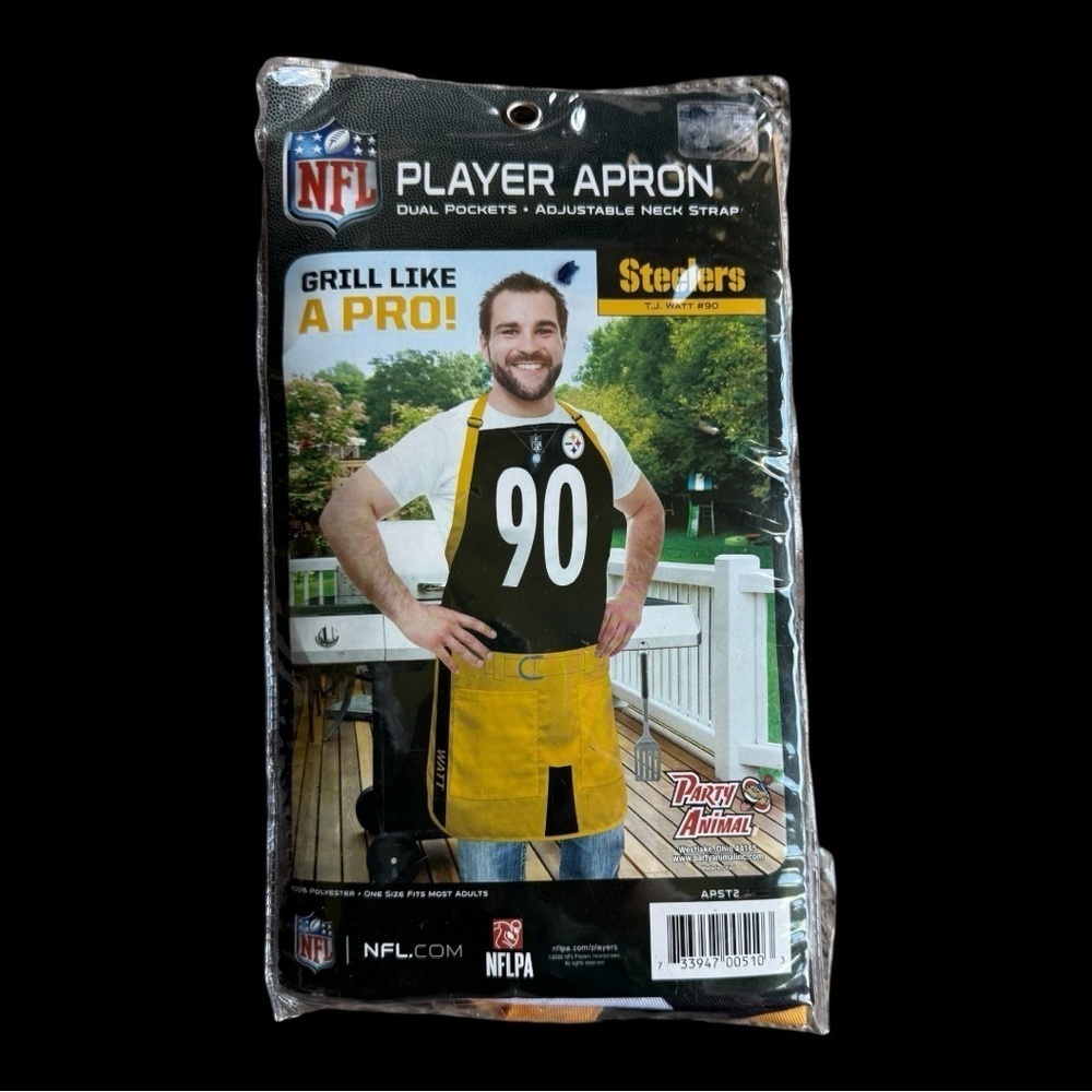 Pittsburgh Steelers NFL Player Jersey Apron - TJ Watt - New in Package